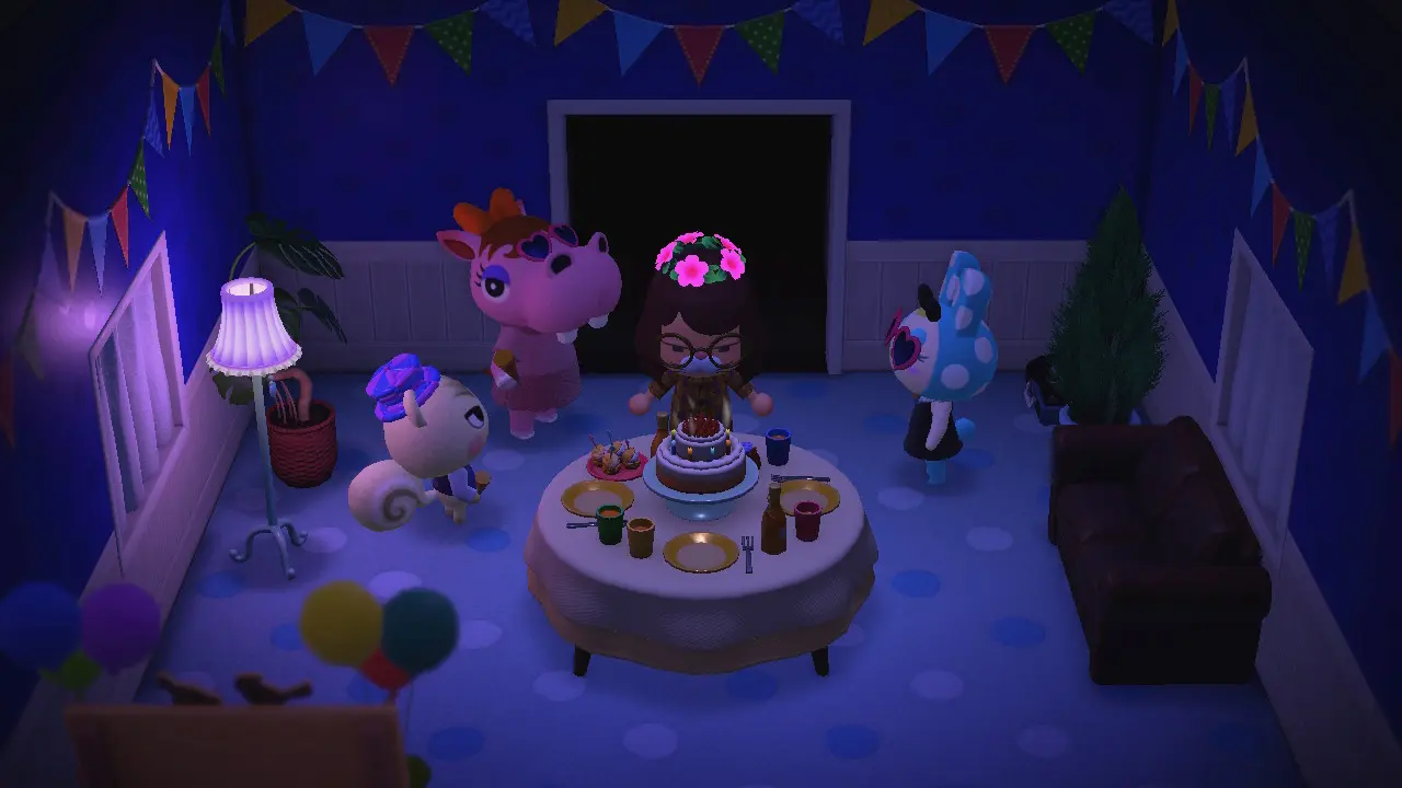 どうぶつの森で誕生日を祝ってもらった