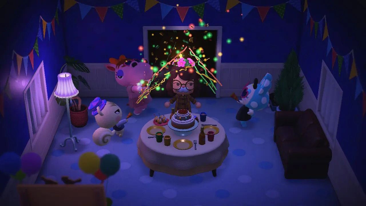 どうぶつの森で誕生日を祝ってもらった