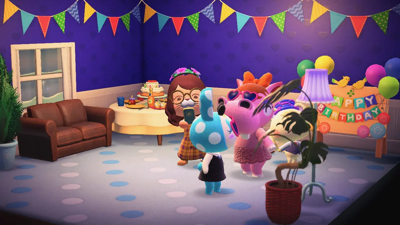 どうぶつの森で誕生日を祝ってもらった